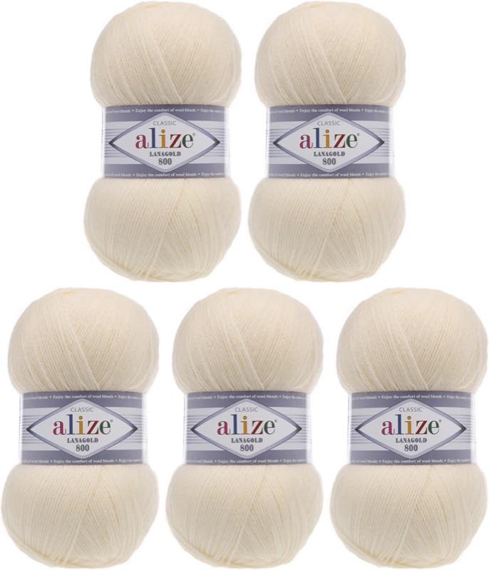 Rome Yarn Lanagold 800 Creme - Produktbild