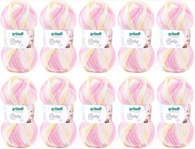 Gründl Baby color, 10 × 50 g