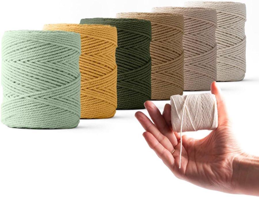 Ledent Makramee-Garn 1 mm, 6 x 65 m