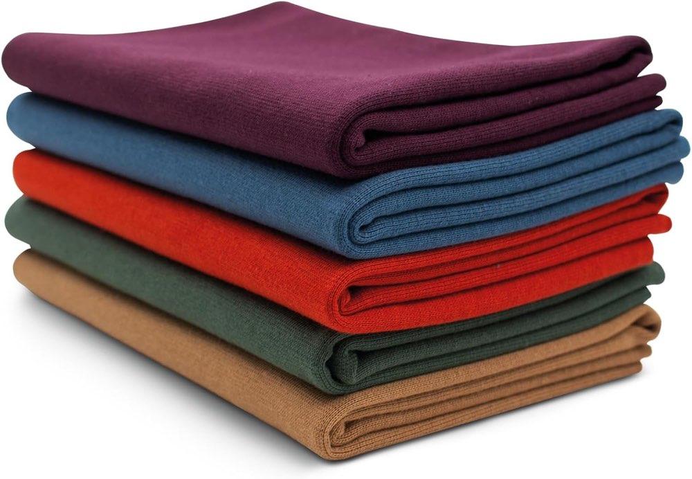 VmG-Store Bündchenstoff 5er-Set Bunt