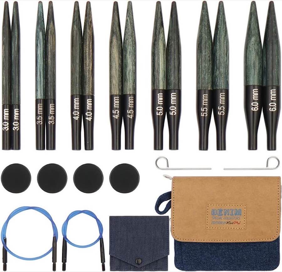 KnitPro Indigo Wood Short Set 3–6 mm