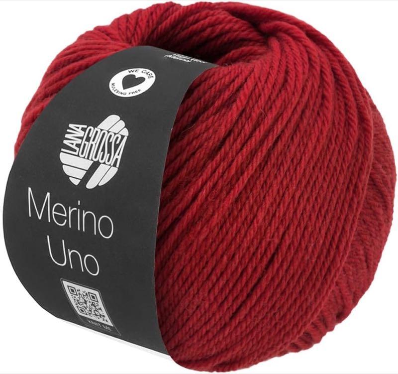 LANA GROSSA Merino Uno Dunkelrot 82