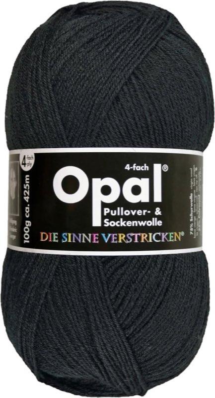 Opal Uni 2619 tiefschwarz