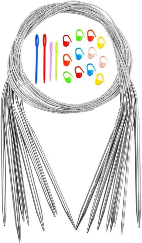 Boliyoooki Rundstricknadeln 100 cm, 2–6 mm