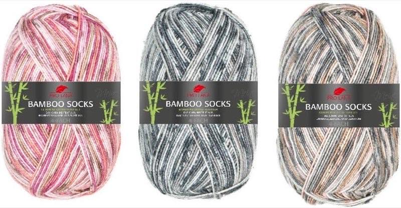 Pro Lana Bamboo Sockenwolle, 3 × 100 g