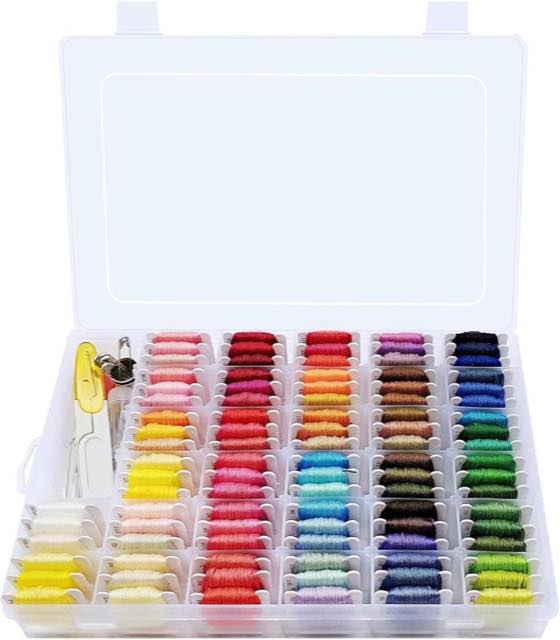 Peirich Peirich Stickgarn, 104 Farben mit Organizer-Box - Produktbild