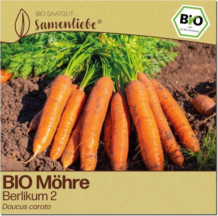 Möhren-Samen – Testsieger Samenliebe Berlikum 2 Bio