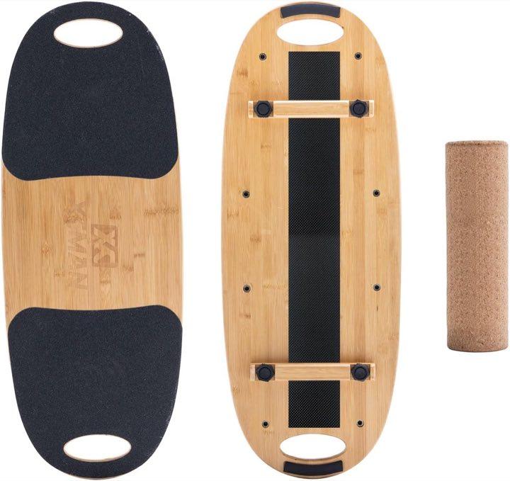 XCMAN Balance Board Bambus mit Stoppern