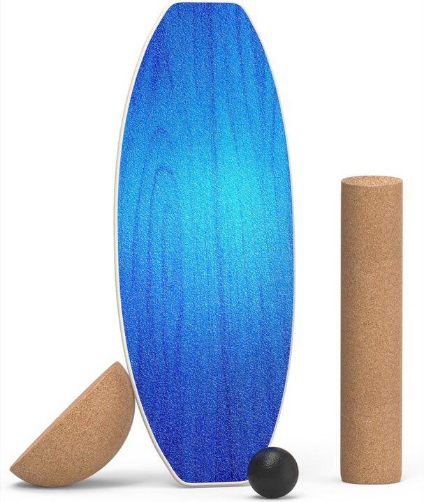 Balance Board Set Ahorn mit Korkrolle