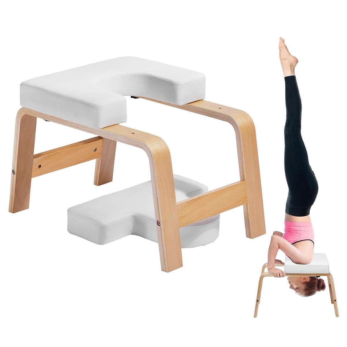 VEVOR Yoga Kopfstandbank Weiß, Modell A3007