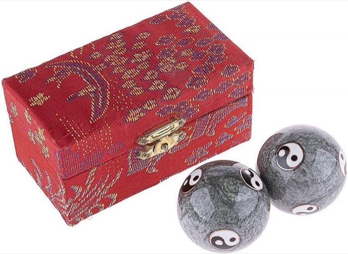 Lachineuse Yin-Yang-Qi-Gong-Set 40 mm, grau