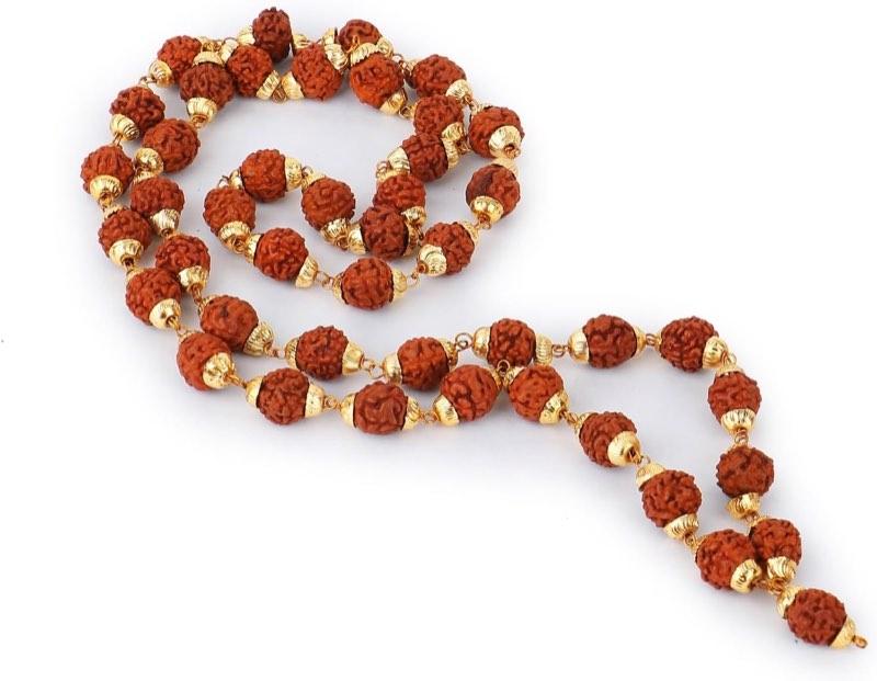 Zap Impex Rudraksha-Halskette, 5 mm, 44+1