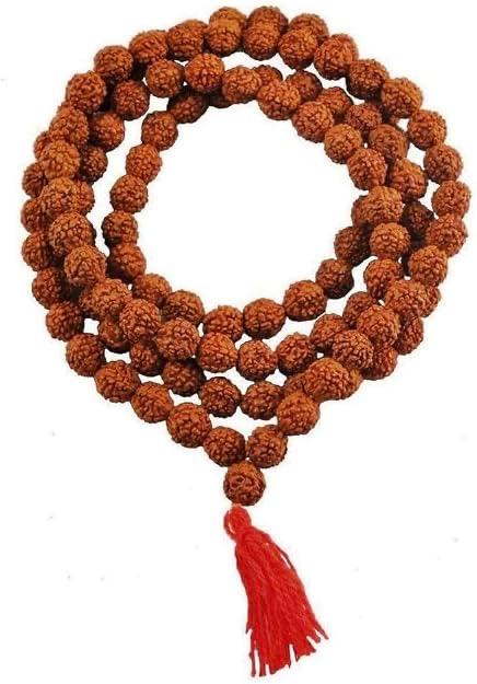 Rudraksha Japa-Mala, 108 Perlen, 8 mm laut Titel