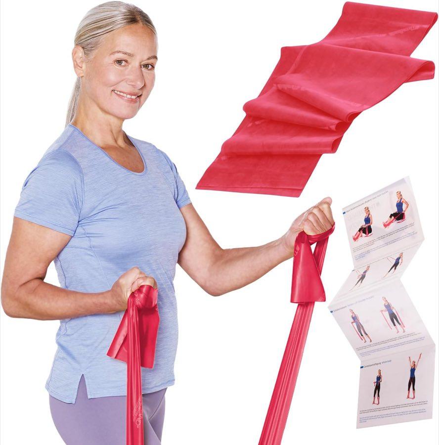 TheraBand TheraBand 2,50 m, rot, mit Anleitung