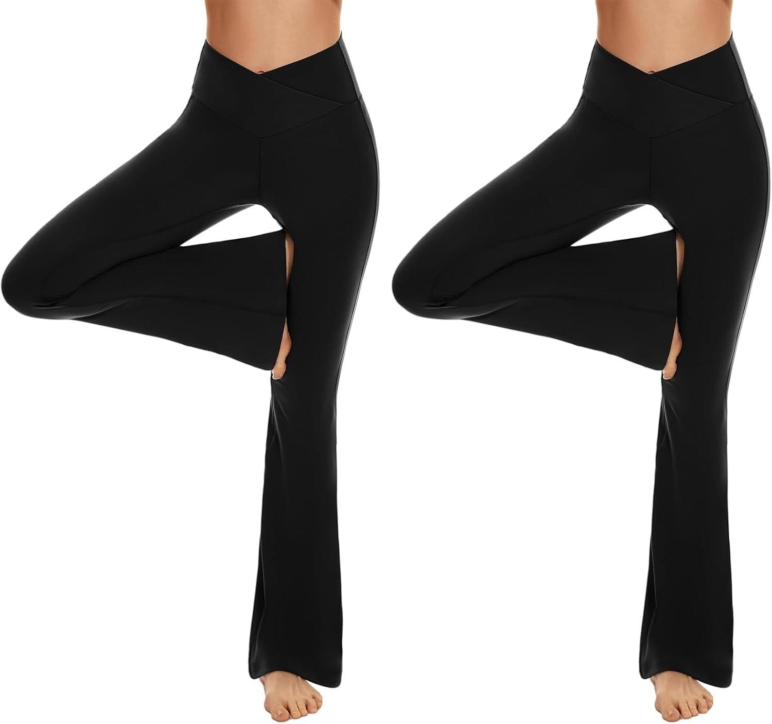 – Flared Leggings Cross Waist - Produktbild