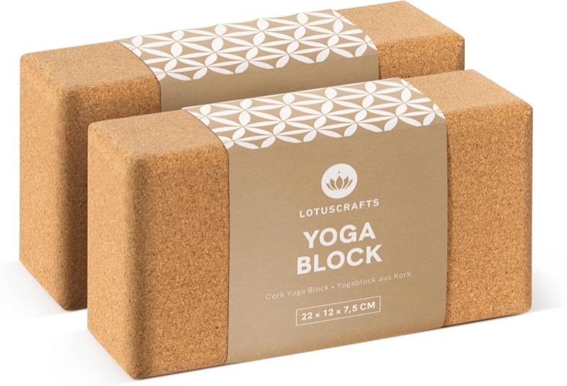 Lotuscrafts Lotuscrafts Kork Yogablock 2er-Set