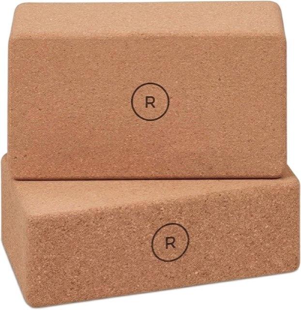 ROOTED Yogablock 2er-Set Naturkork
