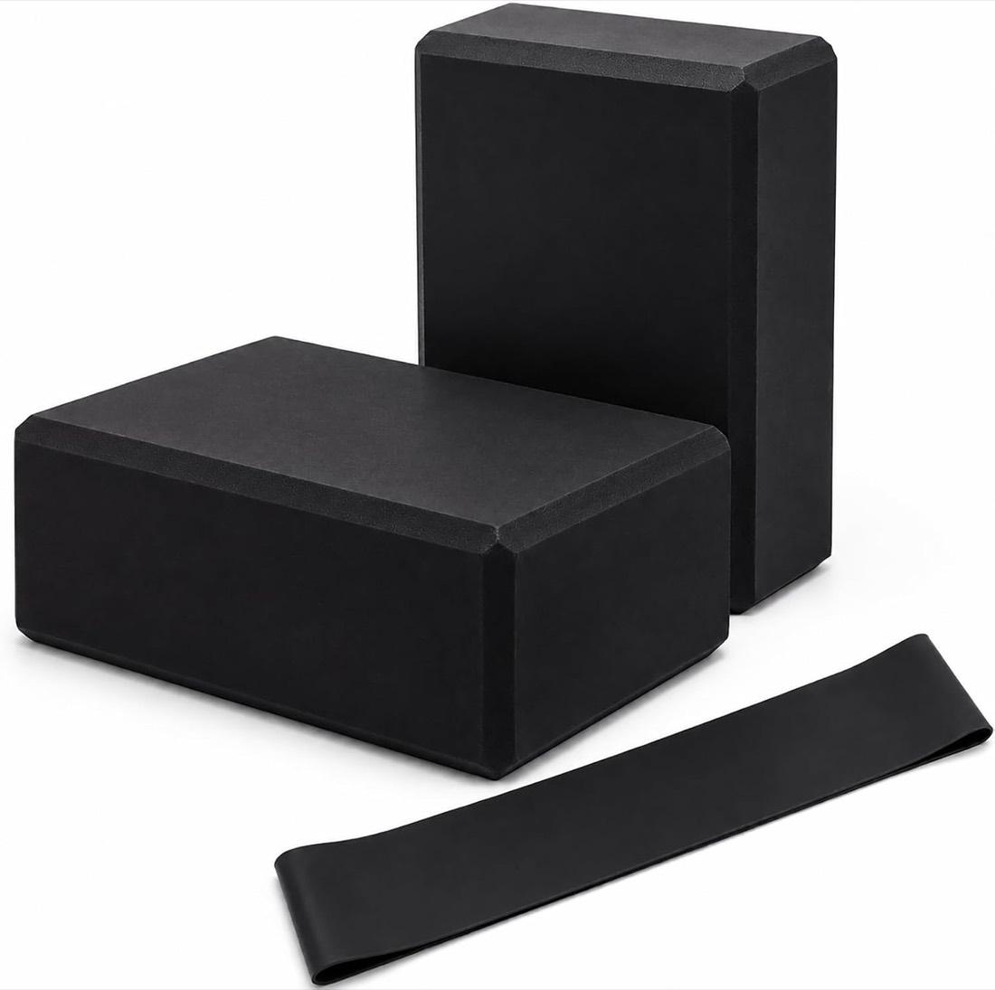 MitButy Yoga-Block 2er-Set mit Loopband