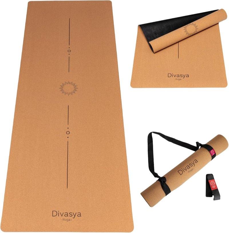 Divasya Divasya Premium Yogamatte Kork