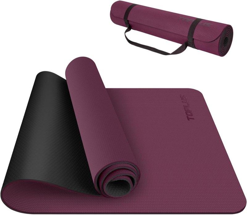 TOPLUS TOPLUS Yogamatte Weinrot / Schwarz - Produktbild