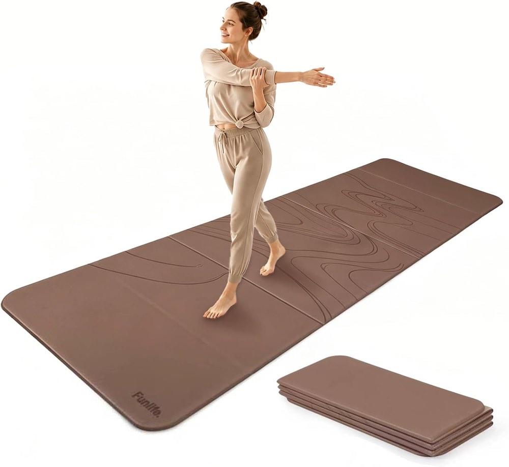 FunLife FunLife XXL Yogamatte, 190 × 66 cm, faltbar