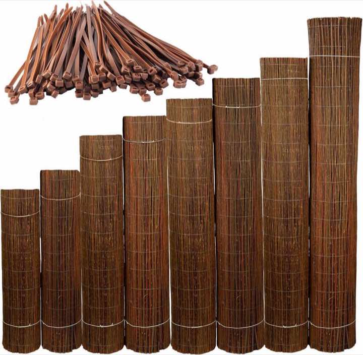Weidenzäune – Testsieger Ogrodzenia Wiklinowe Weidenmatte, 100 × 500 cm