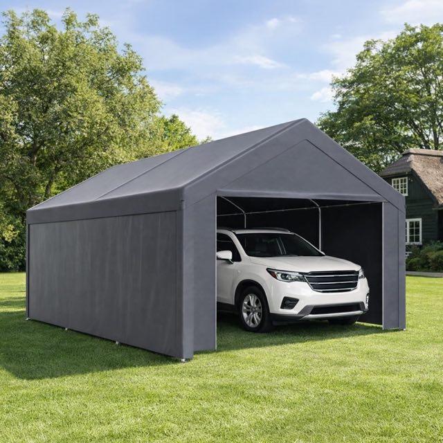 Monucep Zeltgarage 3 x 6 m, PE, grau