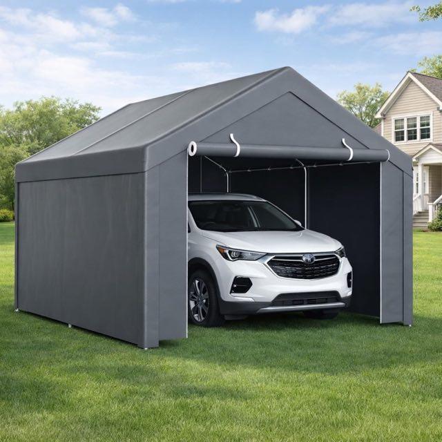 Monucep Zeltgarage 3 x 4 m, PE, grau