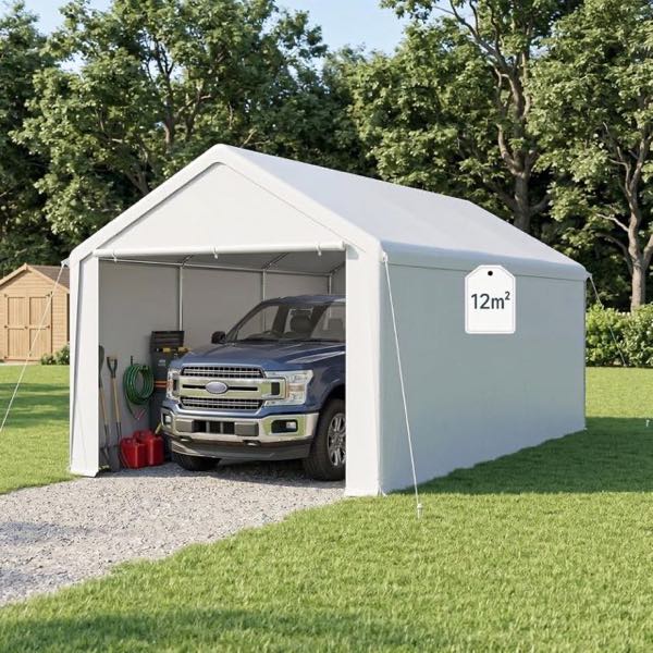 YARDIN Lagerzelt 3 x 4 m, weiß