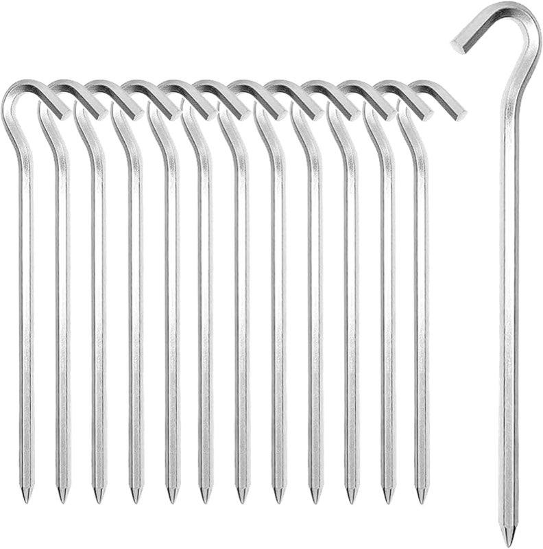 DN DENNOV DN DENNOV Aluminium-Zeltheringe, 14 Stück, 18 cm - Produktbild