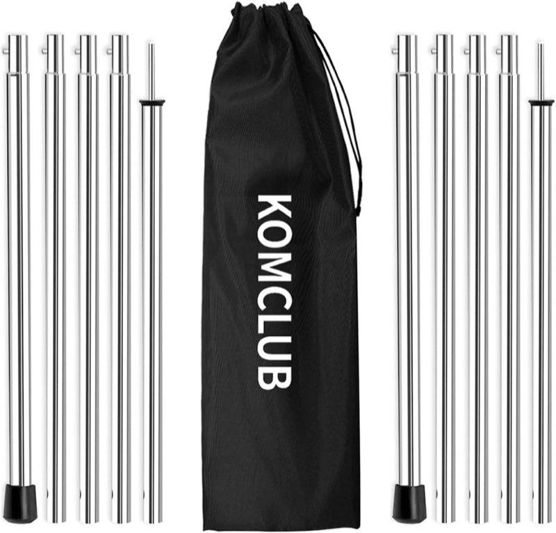 KOMCLUB Alu-Steckstangen 19 mm, bis 200 cm
