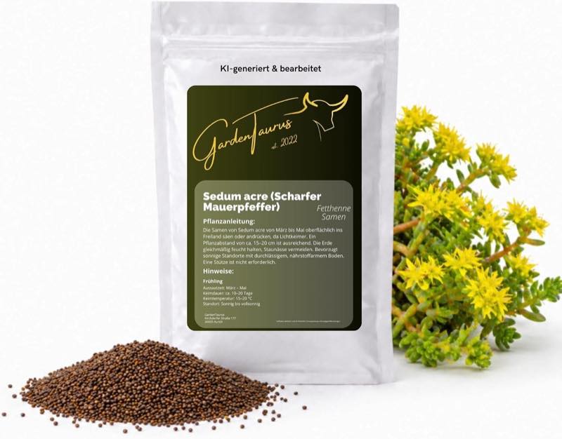 Sedum-Samen – Testsieger GardenTaurus Sedum acre Samen, 10 g